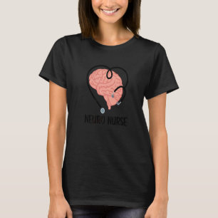 T-shirt Neuro Infirmière Stethoscope Neurologie Infirmière