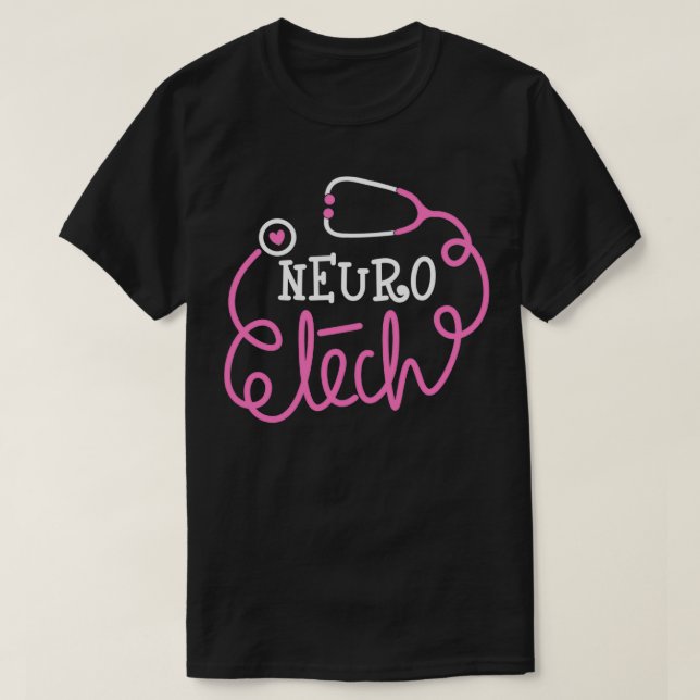 T-shirt Neuro Tech Neuroscience Technicien Département Ne (Design devant)