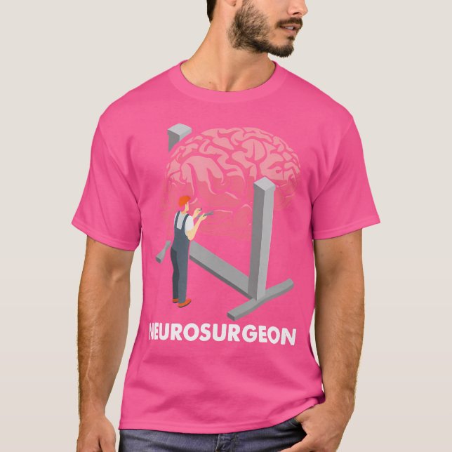 T-shirt Neurochirurgien Neurologie Neuroscience Cerveau Do (Devant)