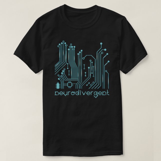 T-shirt Neurodivergent - Autisme TDAH Aspergers Aspie Neur (Design devant)