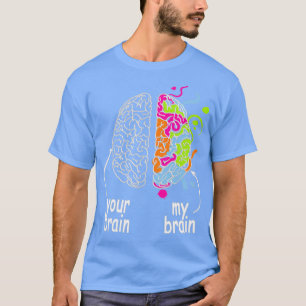 T-shirt Neurodiversité cerveau idée cadeau pour Dyslexia A