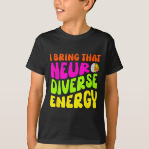 T-shirt Neurodiversité Chemise Autisme Adhd Asd Neurodiver