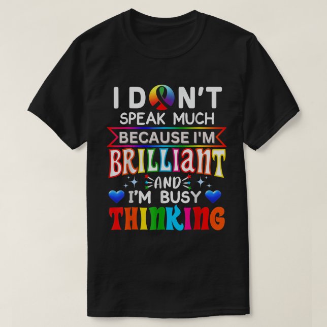 T-shirt Neurodiversité Neurodivergent Autisme non verbal M (Design devant)