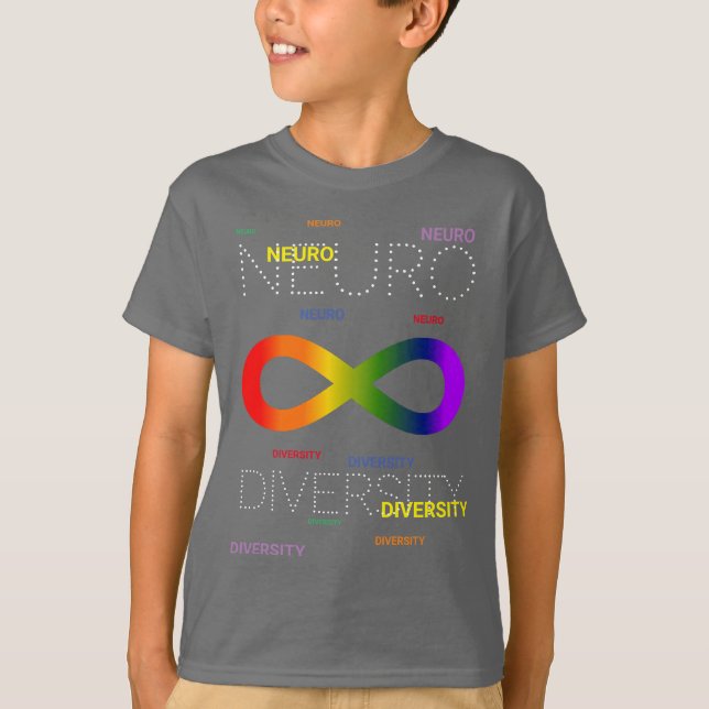 T-shirt Neurodiversité points sombres (Devant)