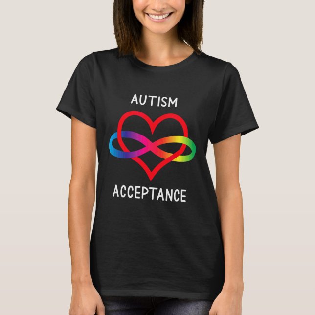 T-shirt Neurodiversité Pro Acceptation Pour L'Autisme Infi (Devant)