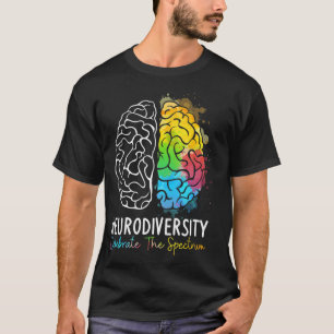 T-shirt Neurodiversité spectre autiste DMPS TDAH arc-en-ci
