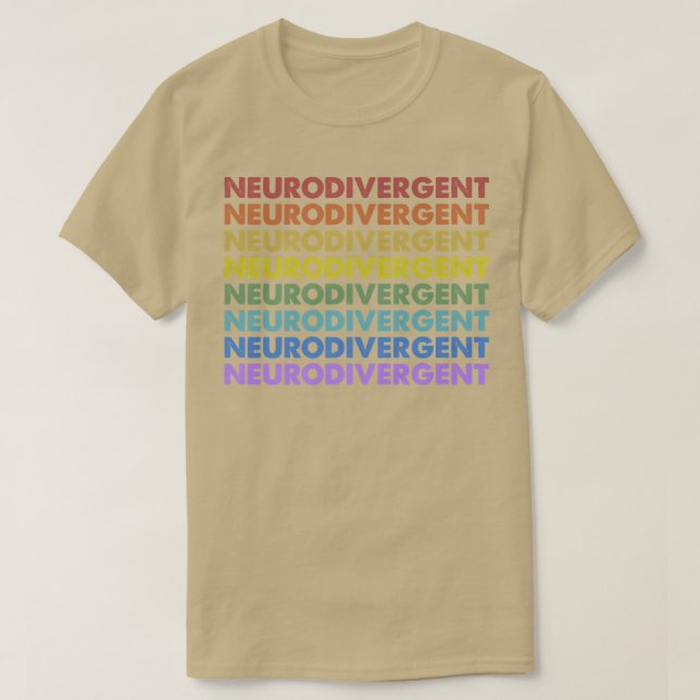T-shirt Neurodiversité vintage rétro Sunset (Design devant)