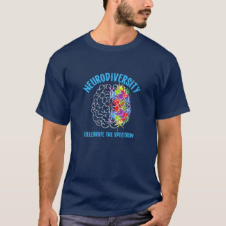 T-shirt Neurodiversity Celebrate The Spectrum ADHD Autism