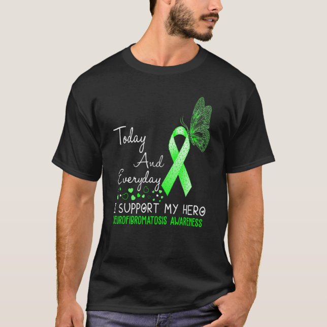 T-shirt Neurofibromatose Sensibilisation Je soutiens Mon H (Devant)