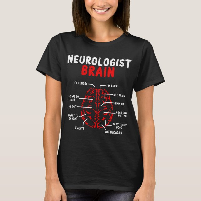 T-shirt Neurologue Brain Neuroscience (Devant)