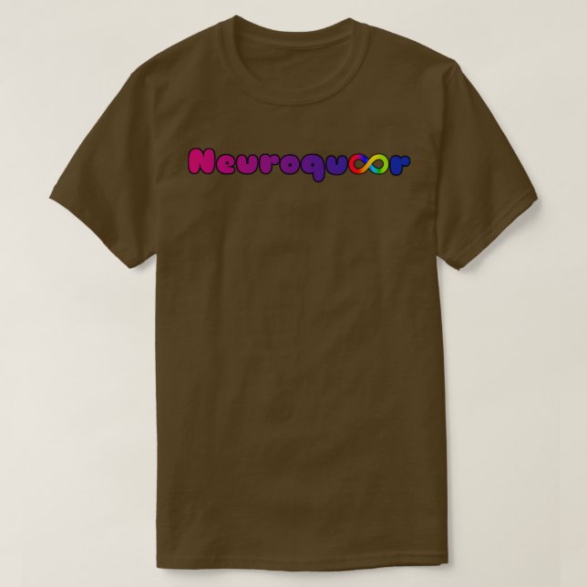 T-shirt Neuroqueer bi indicateur infinité neurodivergent a (Design devant)