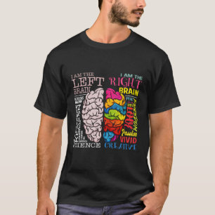 T-shirt Neuroscience du cerveau gauche et droit