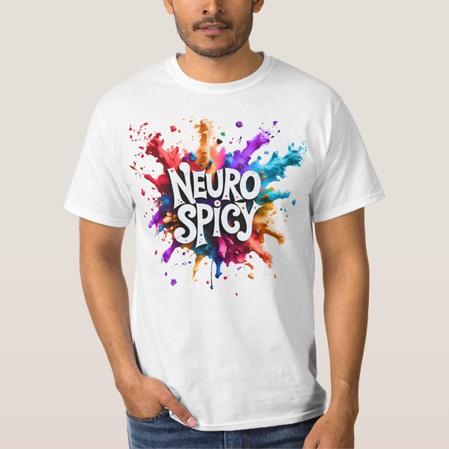 T-shirt NEUROSPICY neurodiversity autism adhd dyslexia (Devant)