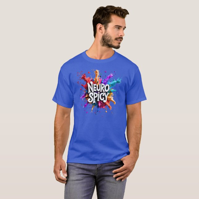 T-shirt NEUROSPICY neurodiversity autism adhd dyslexia (Devant entier)