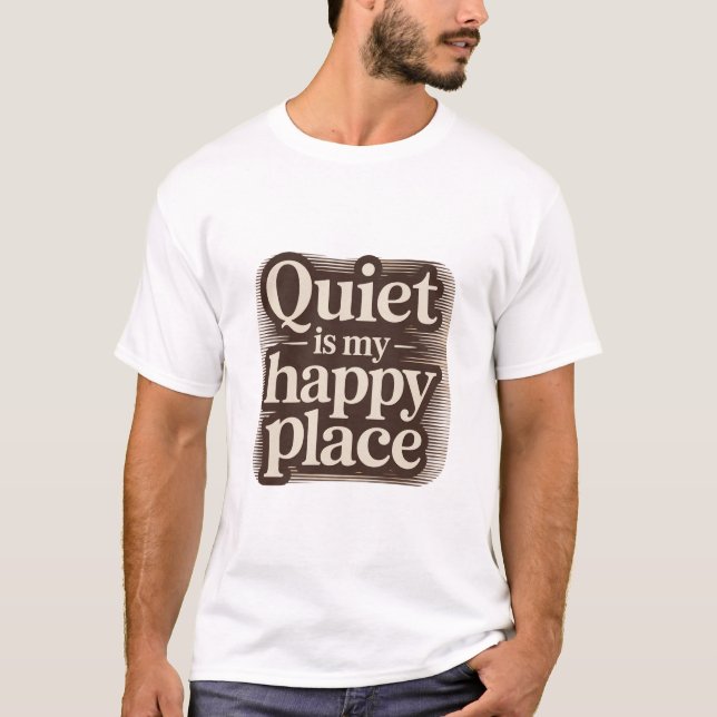 T-Shirt Neutrales Ästhetik-Zitat-Tee (Vorderseite)