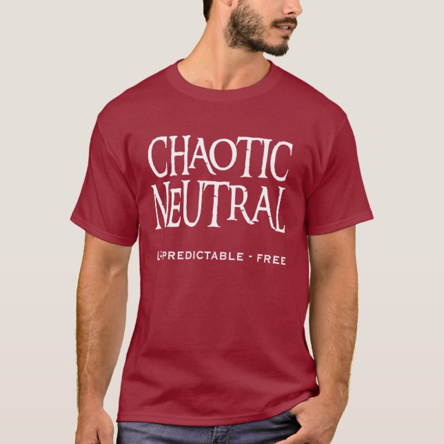 T-shirt "Neutre chaotique " (Devant)