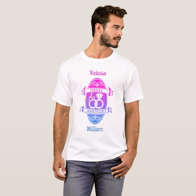 T-shirt Neuvième 9e anniversaire du mariage poterie tradit (Devant entier)