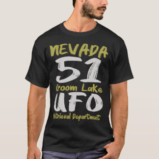 T-shirt Nevada 51 Groom Lake Ufo Retrieval Department