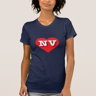 T-shirt Nevada Red Heart - J'aime NV