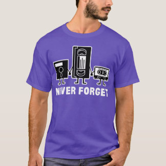 T-shirt Never Forget Cassetteape gift
