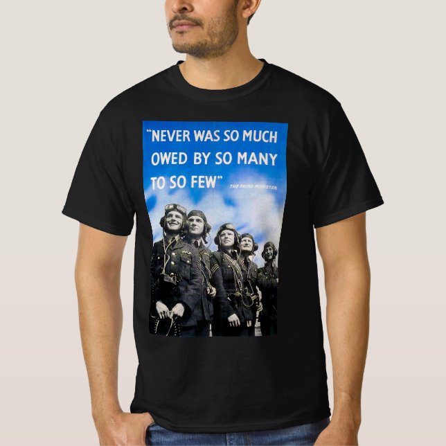 T-shirt Never was so much owed poster (Devant)