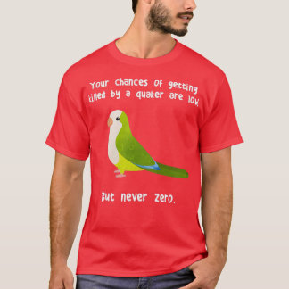 T-shirt Never Zero Quaker Parrot 1