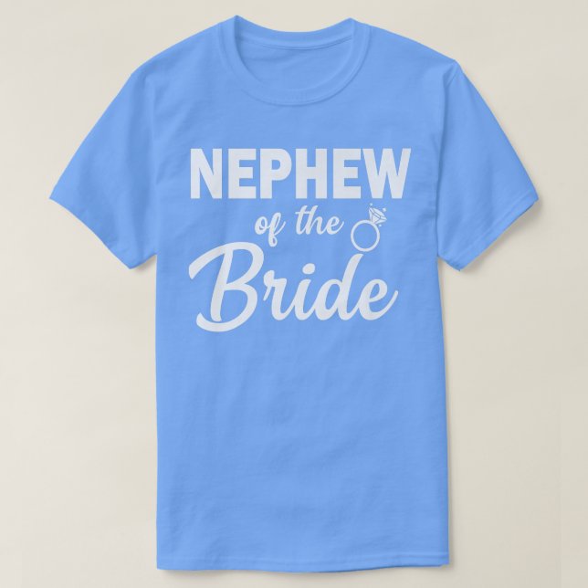 T-shirt Neveu de la mariée coordonnant la fête de mariage  (Design devant)
