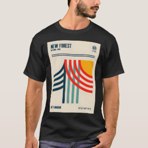 T-shirt New Forest National Park Retro Travel Art