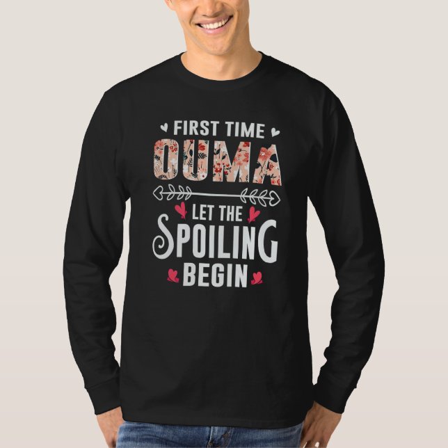 T-shirt New Grandma First Time Ouma Let The Spoiling Begin (Devant)