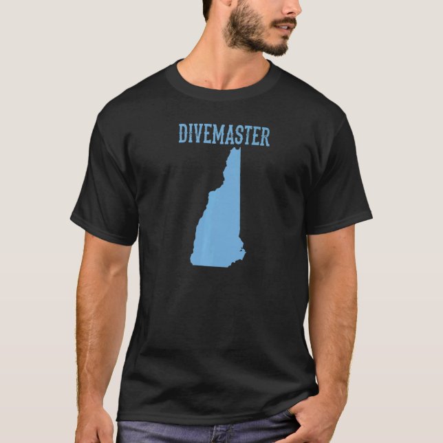 T-shirt New Hampshire Divemaster Scuba Instructor D (Devant)