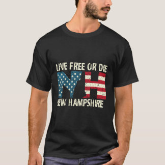 T-shirt New Hampshire Patriotic Live Free Ou Die Produit