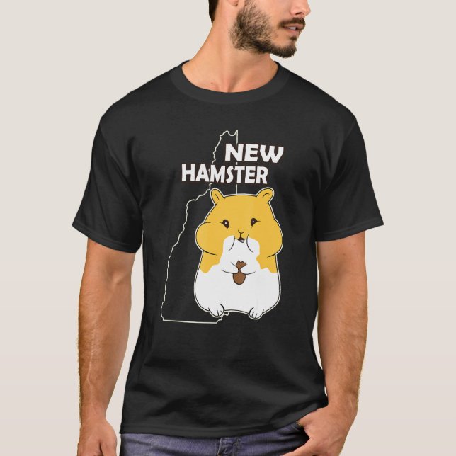 T-shirt New Hampshire Pun Joie Hamster Pet (Devant)
