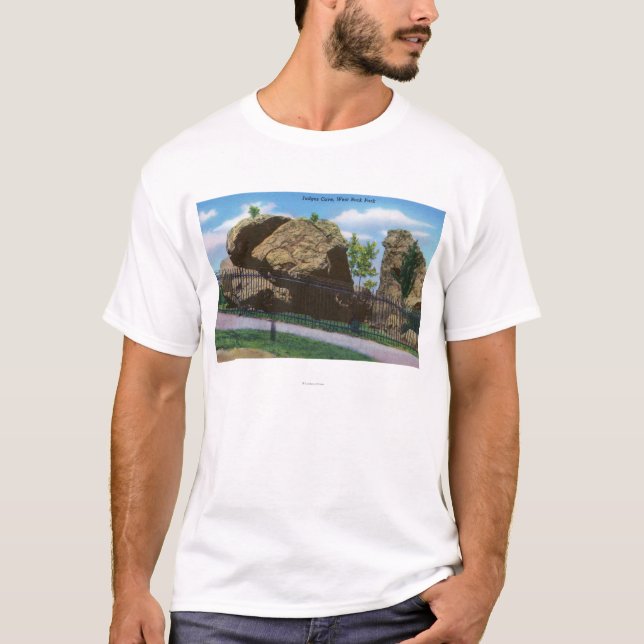 T-shirt New Haven, vue de parc de roche de CTWest des (Devant)