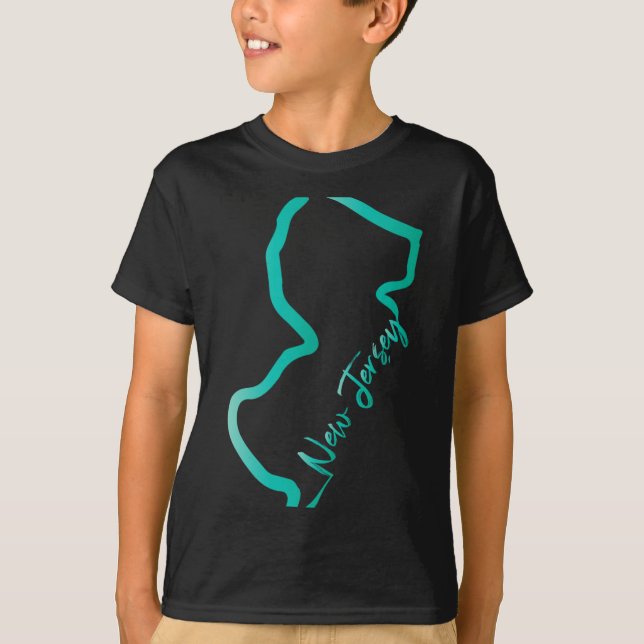 T-shirt New Jersey Shirt Jersey Graphic Tees For Women. Me (Devant)
