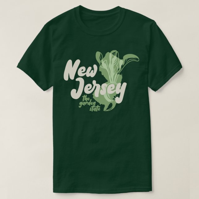 T-shirt New Jersey - The Garden State - Beet (Design devant)