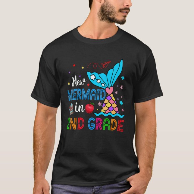 T-shirt New Mermaid In 2nd Grade Matching Mermaid  Student (Devant)
