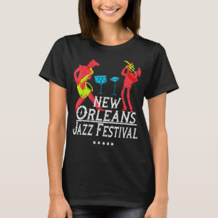 T-shirt New Orleans Festival de Jazz Music Gift Louisiane