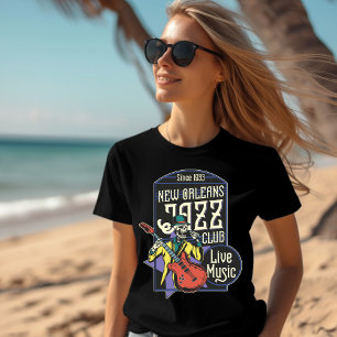 T-shirt New Orleans Jazz Club Live Music depuis 1933