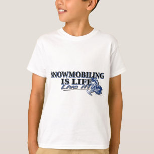 T-SHIRT NEW-SNOWMOBILING-IS-LIFE-2C