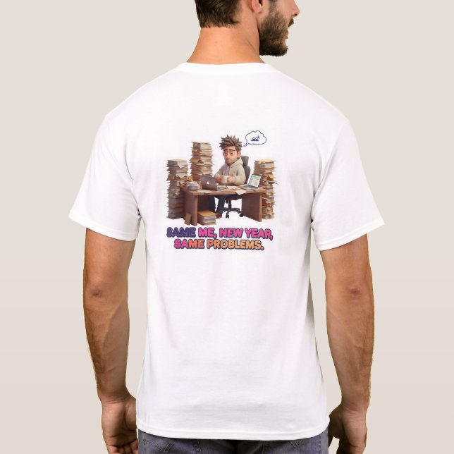 T-shirt New Year, New Glitch - 2026 Anti-Resolution Motto (Dos)