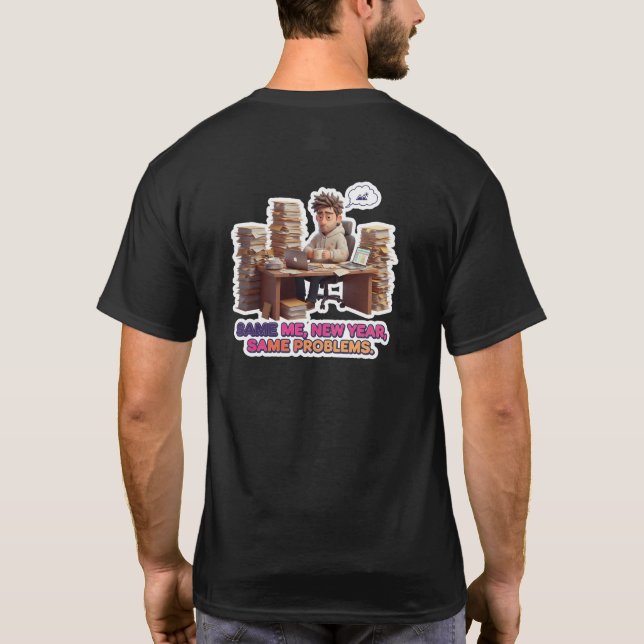 T-shirt New Year, New Glitch - 2026 Anti-Resolution Motto (Dos)