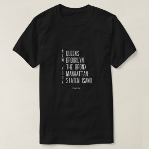 T-shirt New York (Boroughs) - Une chemise MisterP