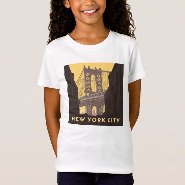 T-Shirt New York | Brooklyn Bridge (Devant)