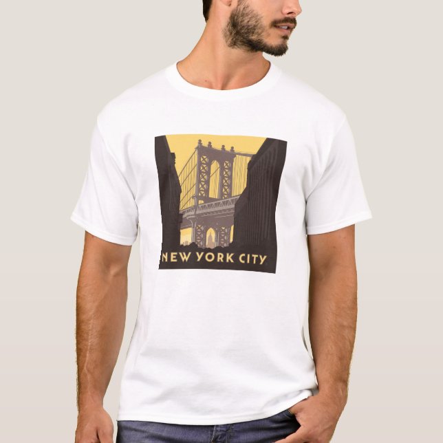 T-shirt New York | Brooklyn Bridge (Devant)