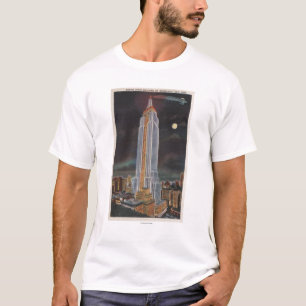 T-shirt New York City, bâtiment d'état de NYEmpire dedans
