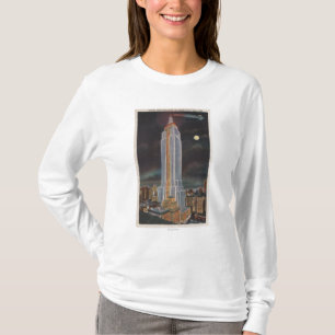 T-shirt New York City, bâtiment d'état de NYEmpire dedans