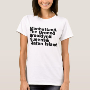 T-shirt ~ New York City de cinq villes