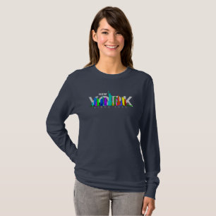 T-shirt New York City   Maillot Manche Longue Femme