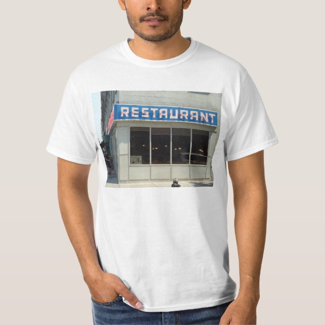 T-shirt New York City Manhattan Restaurant (Devant)