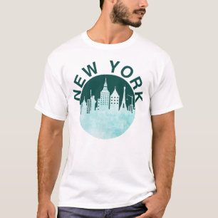 T-shirt New York City Retro Skyline Graphic, Urban Street